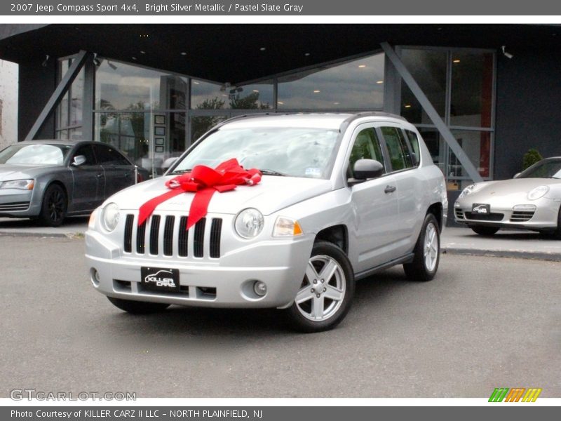 Bright Silver Metallic / Pastel Slate Gray 2007 Jeep Compass Sport 4x4