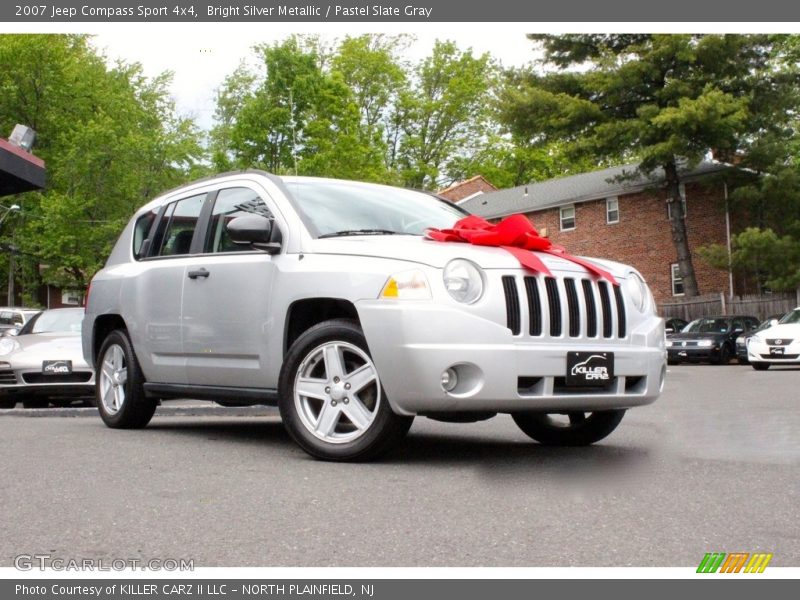Bright Silver Metallic / Pastel Slate Gray 2007 Jeep Compass Sport 4x4