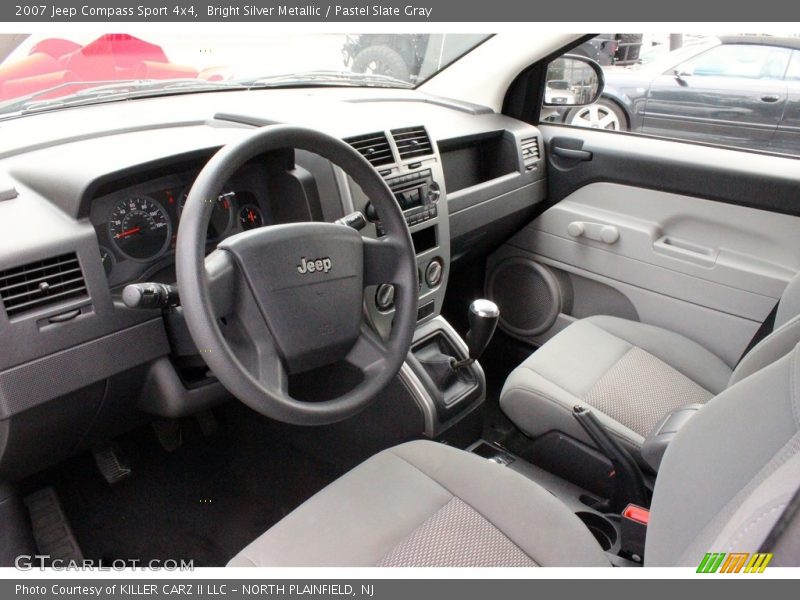 Bright Silver Metallic / Pastel Slate Gray 2007 Jeep Compass Sport 4x4