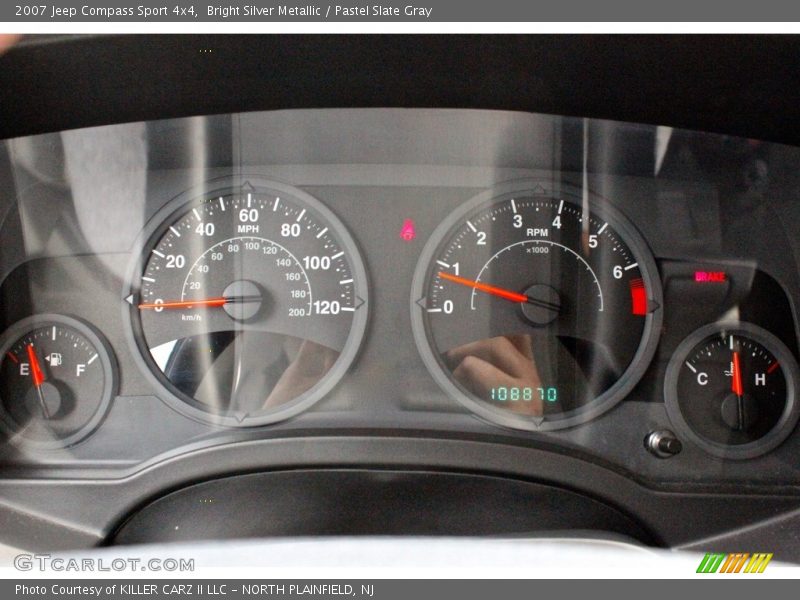 Bright Silver Metallic / Pastel Slate Gray 2007 Jeep Compass Sport 4x4