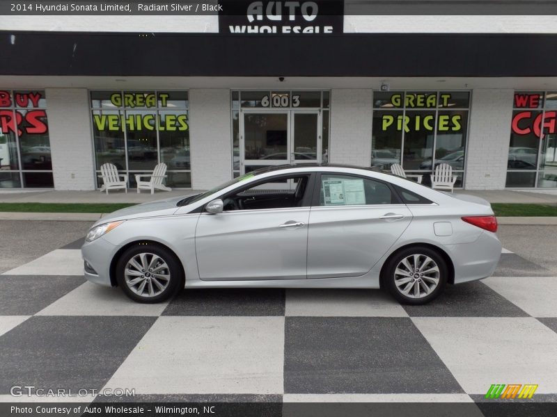 Radiant Silver / Black 2014 Hyundai Sonata Limited