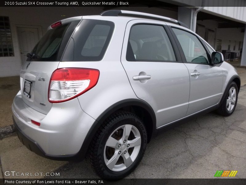 Quicksilver Metallic / Black 2010 Suzuki SX4 Crossover Touring AWD