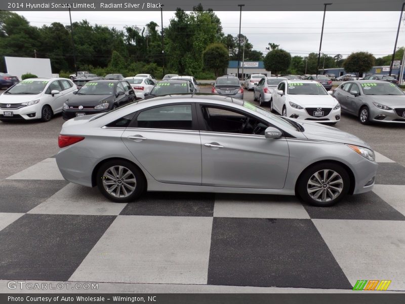 Radiant Silver / Black 2014 Hyundai Sonata Limited
