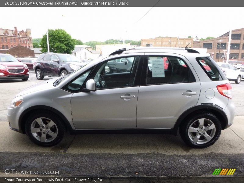 Quicksilver Metallic / Black 2010 Suzuki SX4 Crossover Touring AWD
