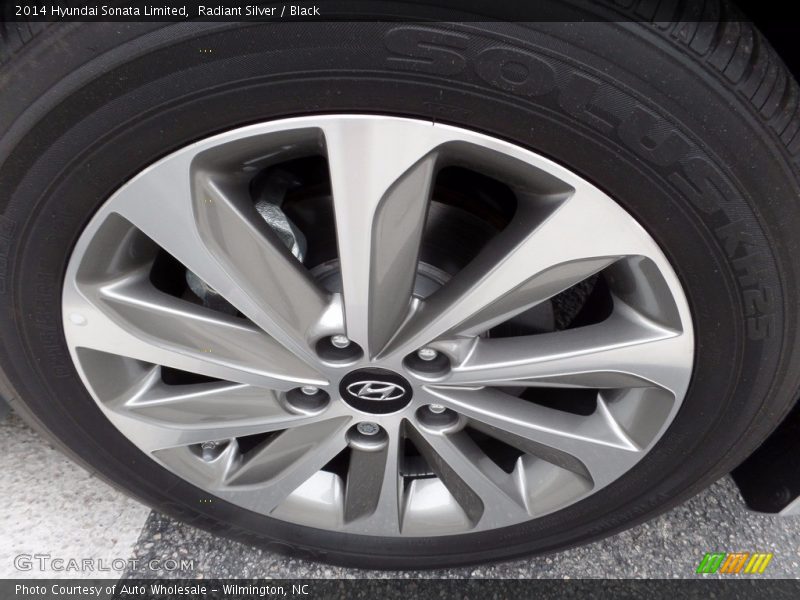 Radiant Silver / Black 2014 Hyundai Sonata Limited