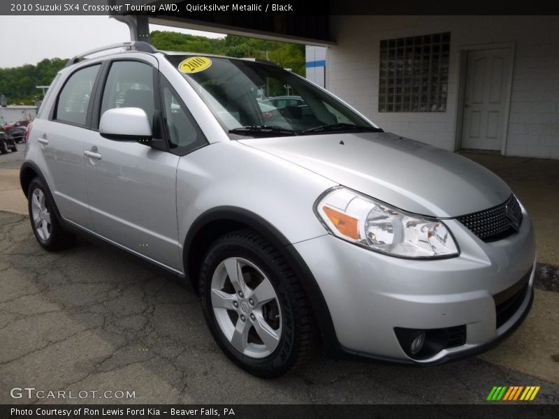 Quicksilver Metallic / Black 2010 Suzuki SX4 Crossover Touring AWD