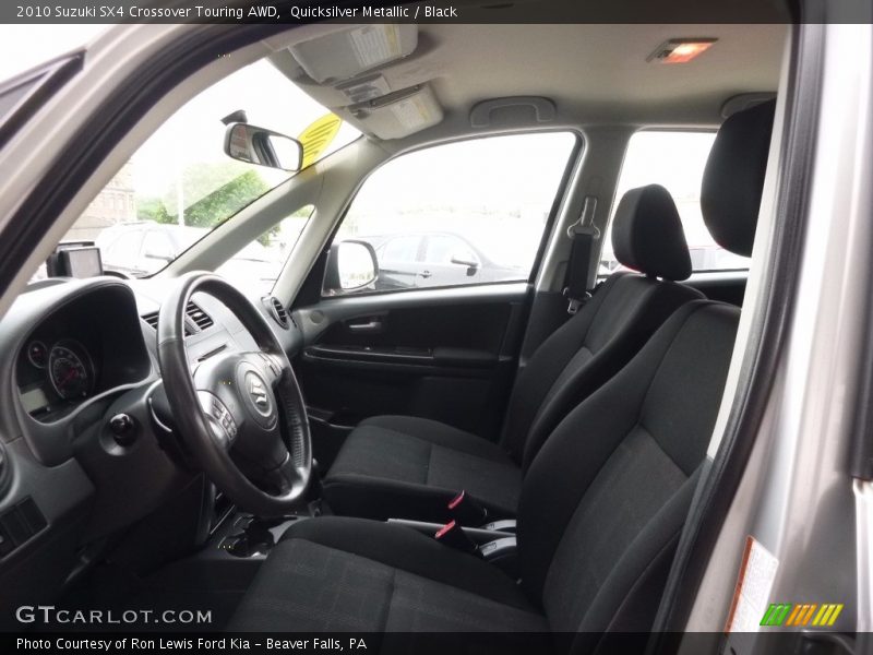 Quicksilver Metallic / Black 2010 Suzuki SX4 Crossover Touring AWD
