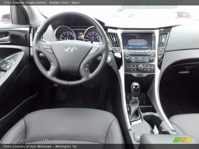 Radiant Silver / Black 2014 Hyundai Sonata Limited