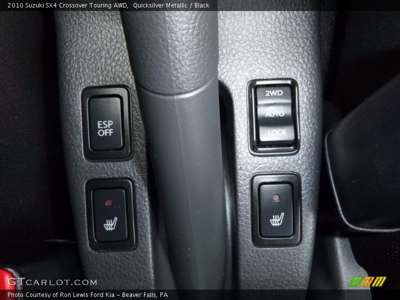 Quicksilver Metallic / Black 2010 Suzuki SX4 Crossover Touring AWD