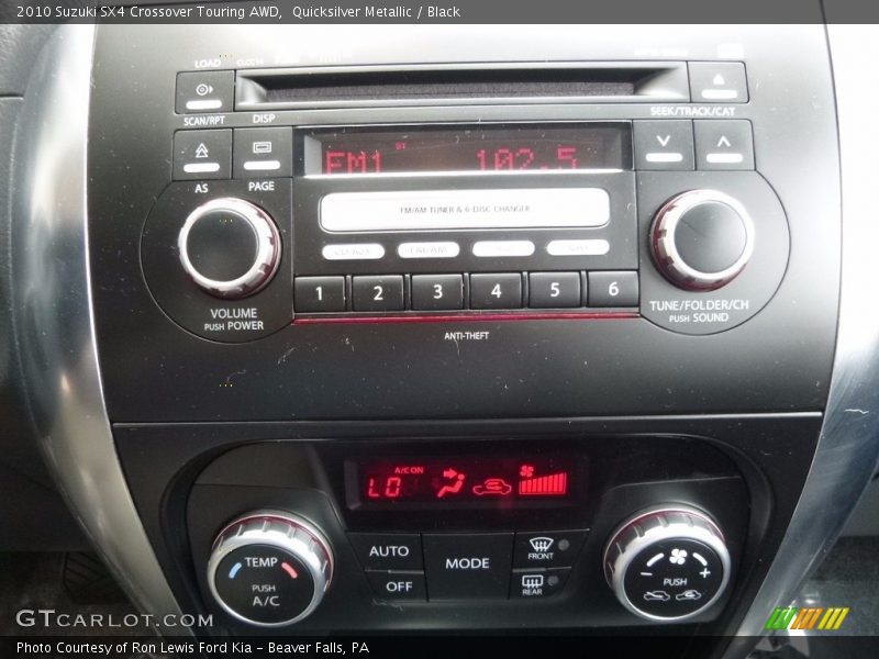 Quicksilver Metallic / Black 2010 Suzuki SX4 Crossover Touring AWD
