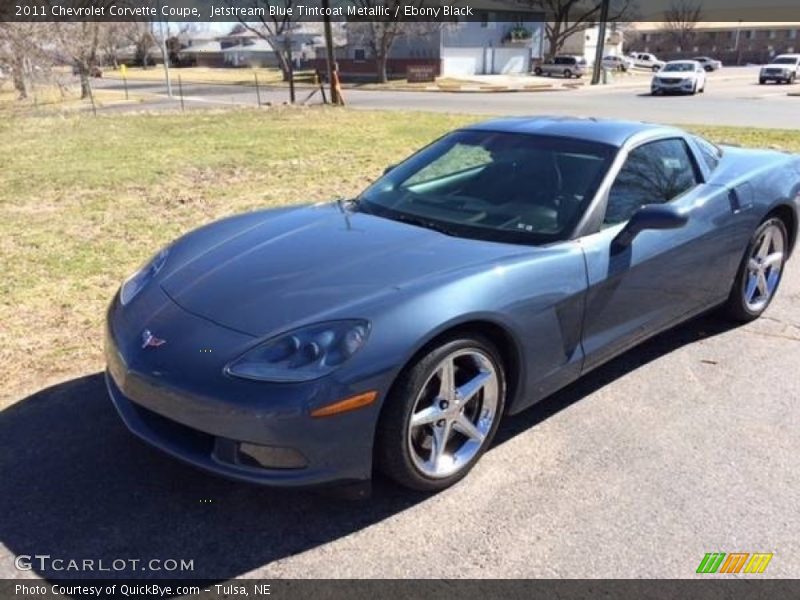 Jetstream Blue Tintcoat Metallic / Ebony Black 2011 Chevrolet Corvette Coupe