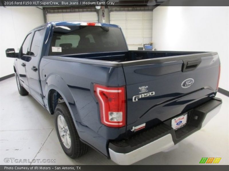 Blue Jeans / Medium Earth Gray 2016 Ford F150 XLT SuperCrew