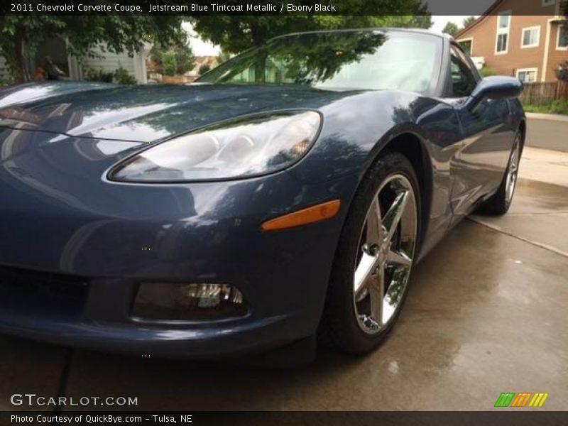 Jetstream Blue Tintcoat Metallic / Ebony Black 2011 Chevrolet Corvette Coupe