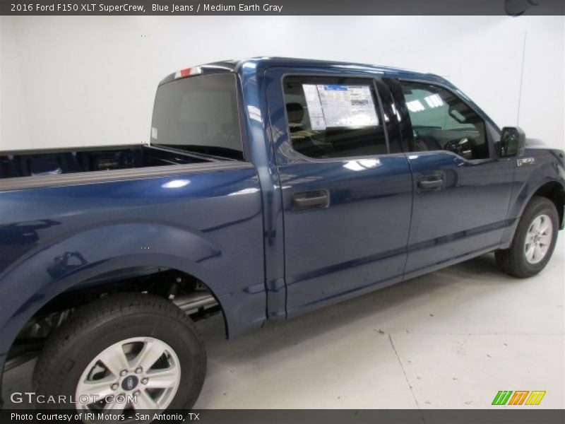 Blue Jeans / Medium Earth Gray 2016 Ford F150 XLT SuperCrew