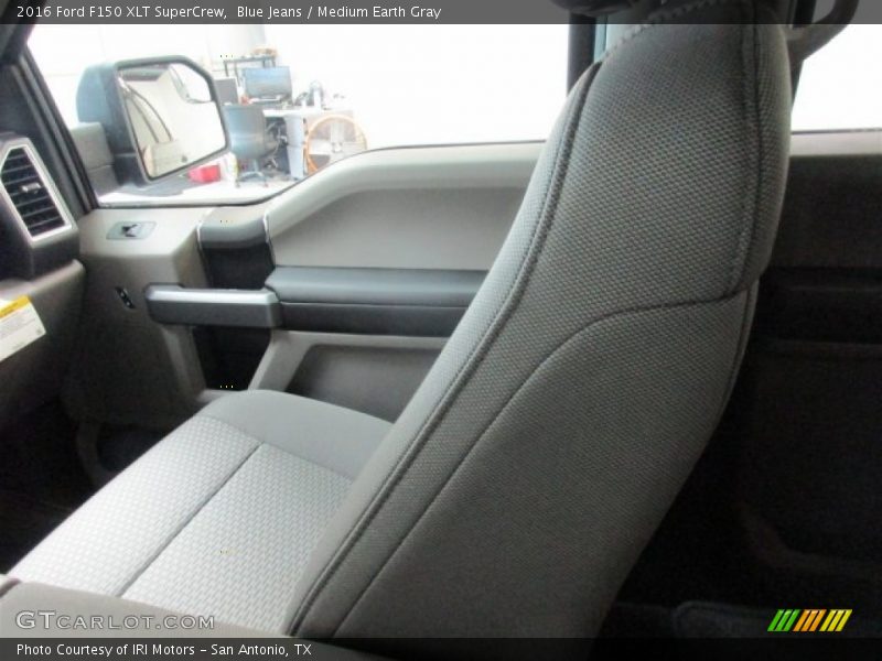 Blue Jeans / Medium Earth Gray 2016 Ford F150 XLT SuperCrew