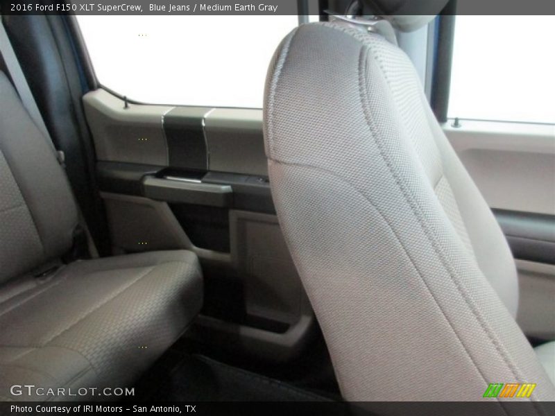 Blue Jeans / Medium Earth Gray 2016 Ford F150 XLT SuperCrew