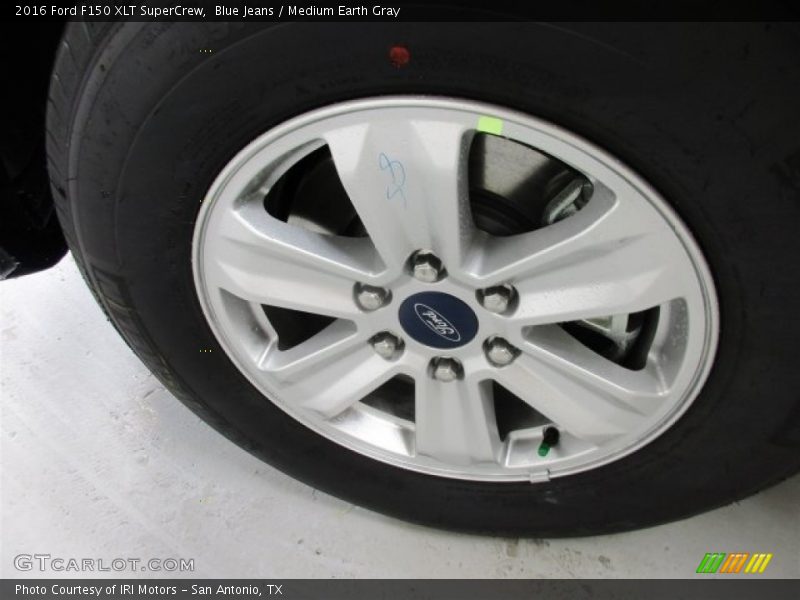 Blue Jeans / Medium Earth Gray 2016 Ford F150 XLT SuperCrew