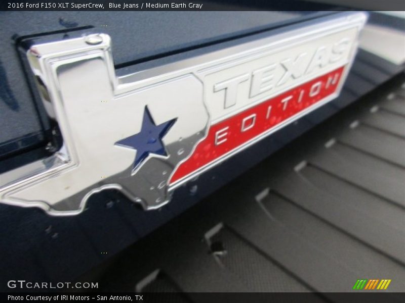 Blue Jeans / Medium Earth Gray 2016 Ford F150 XLT SuperCrew