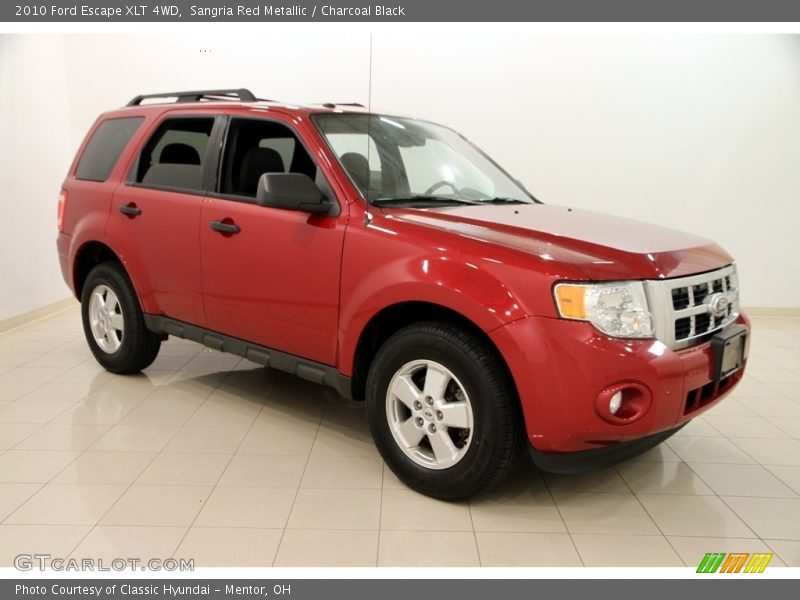 Sangria Red Metallic / Charcoal Black 2010 Ford Escape XLT 4WD