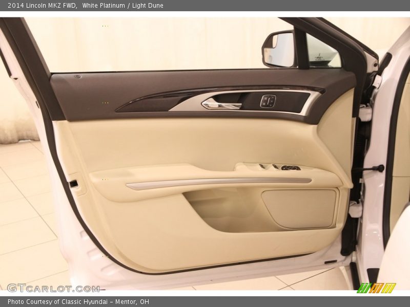 White Platinum / Light Dune 2014 Lincoln MKZ FWD