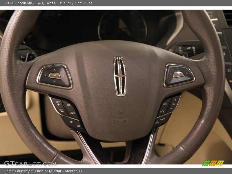 White Platinum / Light Dune 2014 Lincoln MKZ FWD