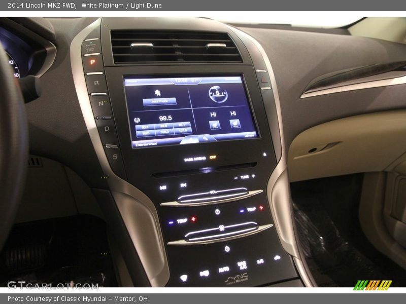 White Platinum / Light Dune 2014 Lincoln MKZ FWD