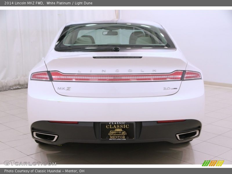 White Platinum / Light Dune 2014 Lincoln MKZ FWD