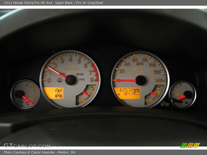 Super Black / Pro 4X Gray/Steel 2011 Nissan Xterra Pro-4X 4x4