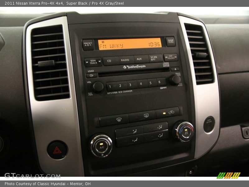 Super Black / Pro 4X Gray/Steel 2011 Nissan Xterra Pro-4X 4x4