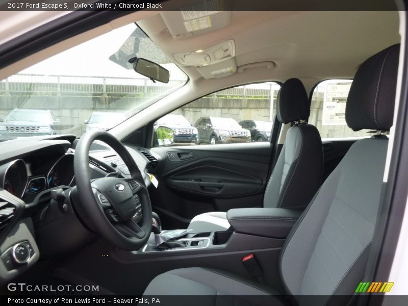 Oxford White / Charcoal Black 2017 Ford Escape S