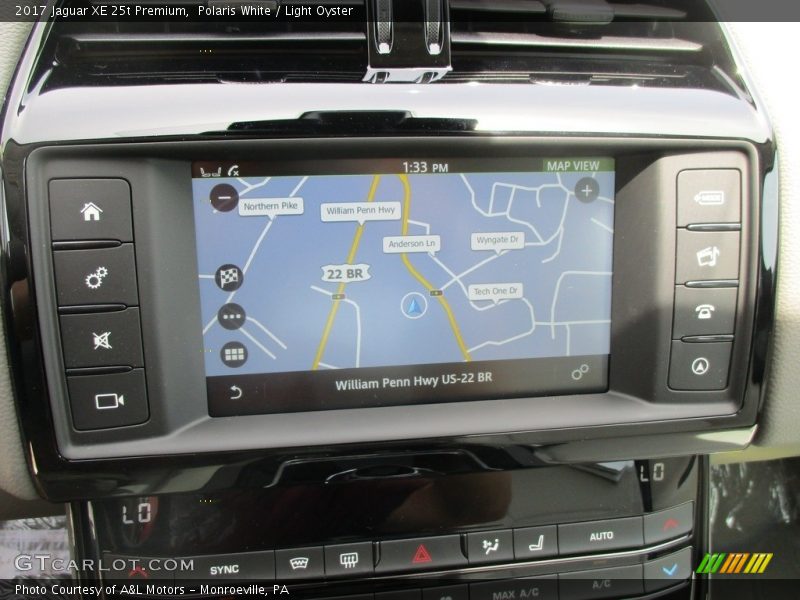 Navigation of 2017 XE 25t Premium