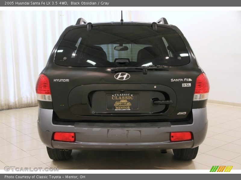 Black Obsidian / Gray 2005 Hyundai Santa Fe LX 3.5 4WD