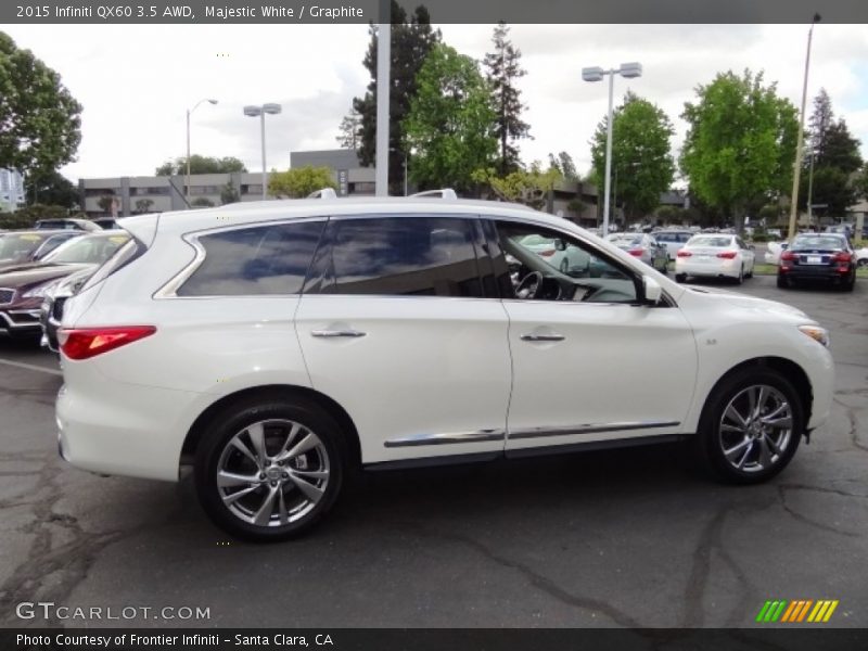 Majestic White / Graphite 2015 Infiniti QX60 3.5 AWD