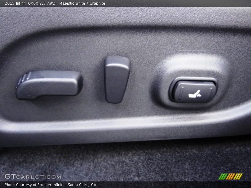 Majestic White / Graphite 2015 Infiniti QX60 3.5 AWD