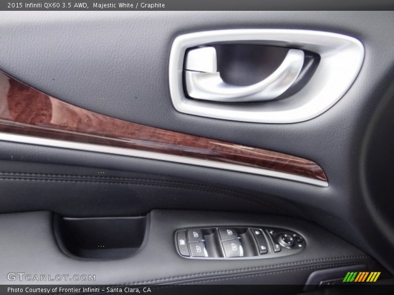 Majestic White / Graphite 2015 Infiniti QX60 3.5 AWD