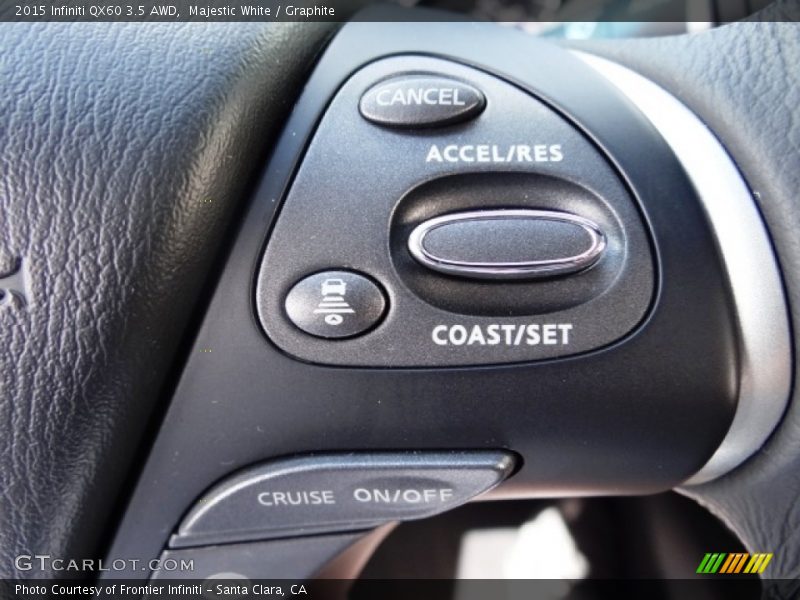Majestic White / Graphite 2015 Infiniti QX60 3.5 AWD