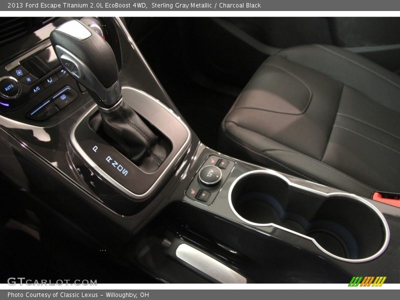 Sterling Gray Metallic / Charcoal Black 2013 Ford Escape Titanium 2.0L EcoBoost 4WD