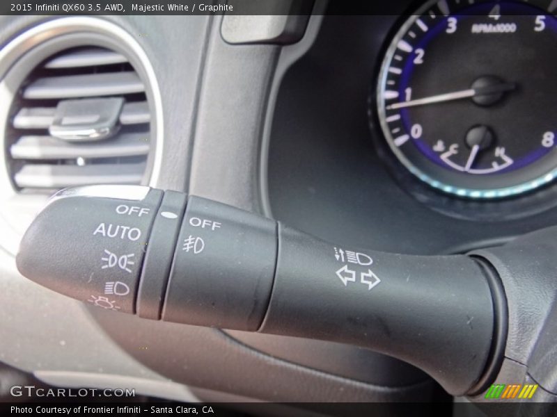 Majestic White / Graphite 2015 Infiniti QX60 3.5 AWD