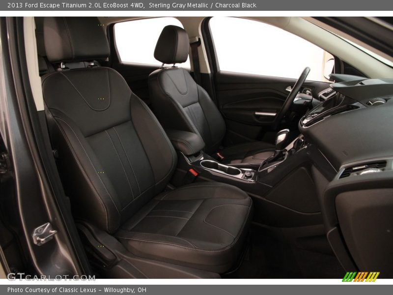 Sterling Gray Metallic / Charcoal Black 2013 Ford Escape Titanium 2.0L EcoBoost 4WD