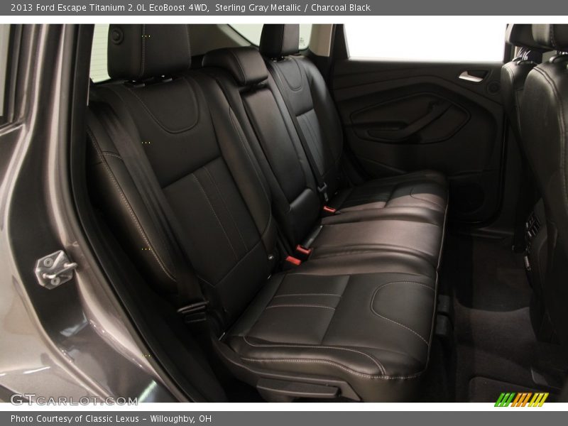 Sterling Gray Metallic / Charcoal Black 2013 Ford Escape Titanium 2.0L EcoBoost 4WD