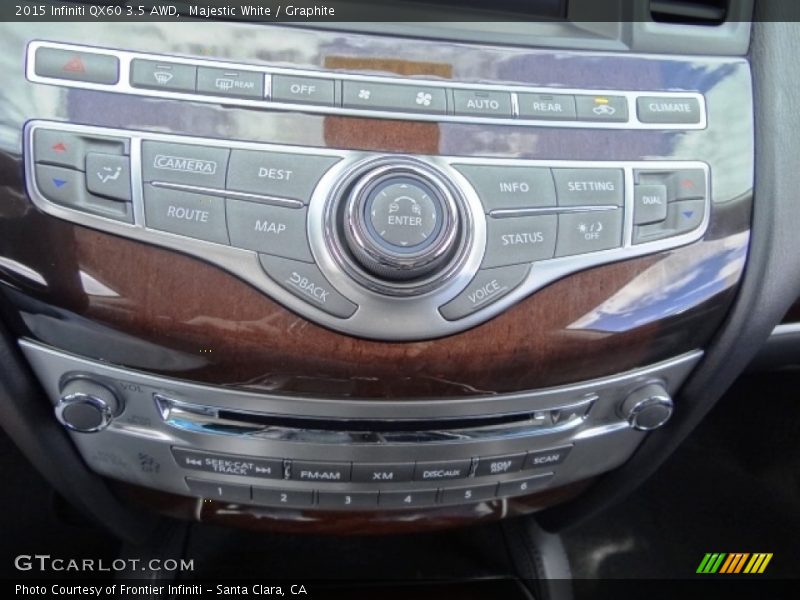 Majestic White / Graphite 2015 Infiniti QX60 3.5 AWD