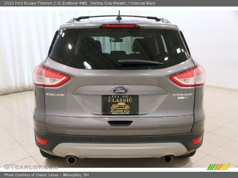 Sterling Gray Metallic / Charcoal Black 2013 Ford Escape Titanium 2.0L EcoBoost 4WD