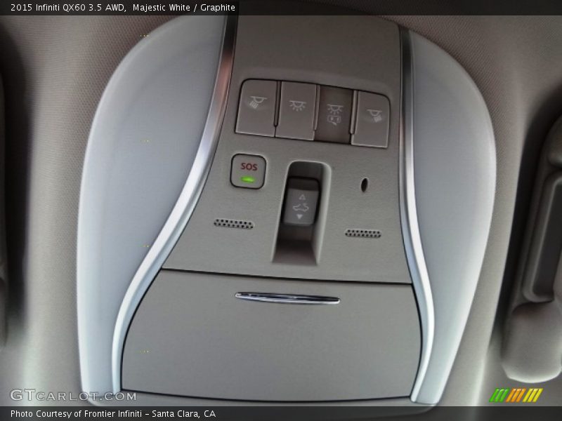 Majestic White / Graphite 2015 Infiniti QX60 3.5 AWD