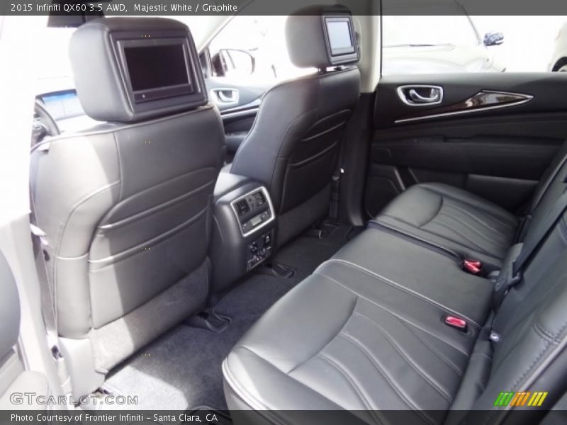 Majestic White / Graphite 2015 Infiniti QX60 3.5 AWD