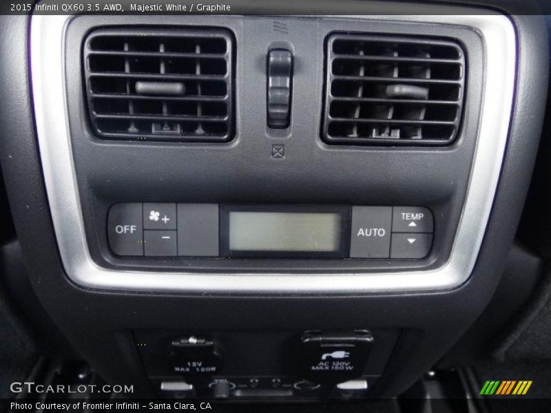 Majestic White / Graphite 2015 Infiniti QX60 3.5 AWD
