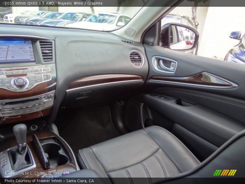Majestic White / Graphite 2015 Infiniti QX60 3.5 AWD