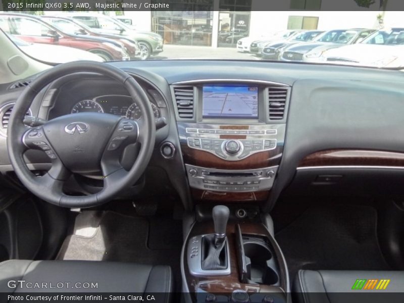 Majestic White / Graphite 2015 Infiniti QX60 3.5 AWD
