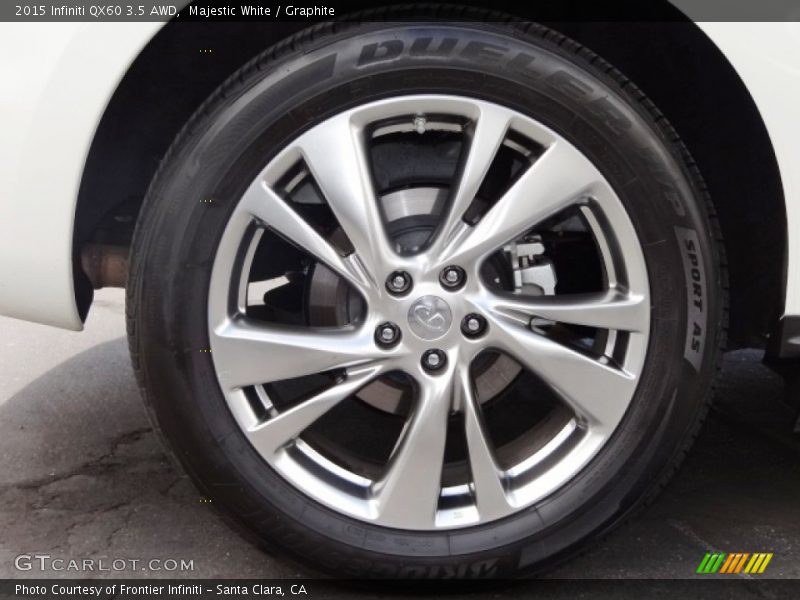 Majestic White / Graphite 2015 Infiniti QX60 3.5 AWD