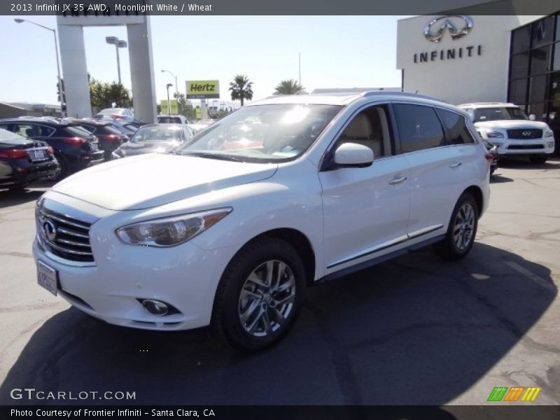 Moonlight White / Wheat 2013 Infiniti JX 35 AWD