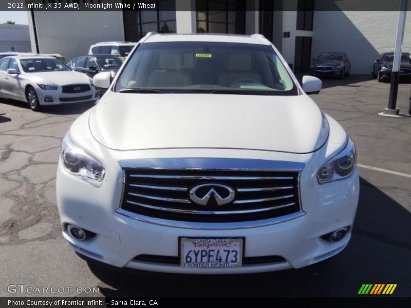 Moonlight White / Wheat 2013 Infiniti JX 35 AWD
